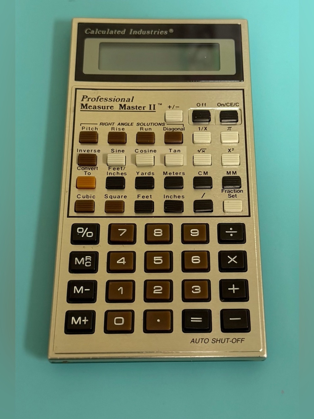Antique
Calculated
Industries
Construction
Master
Dimensional
Calculator
c1985